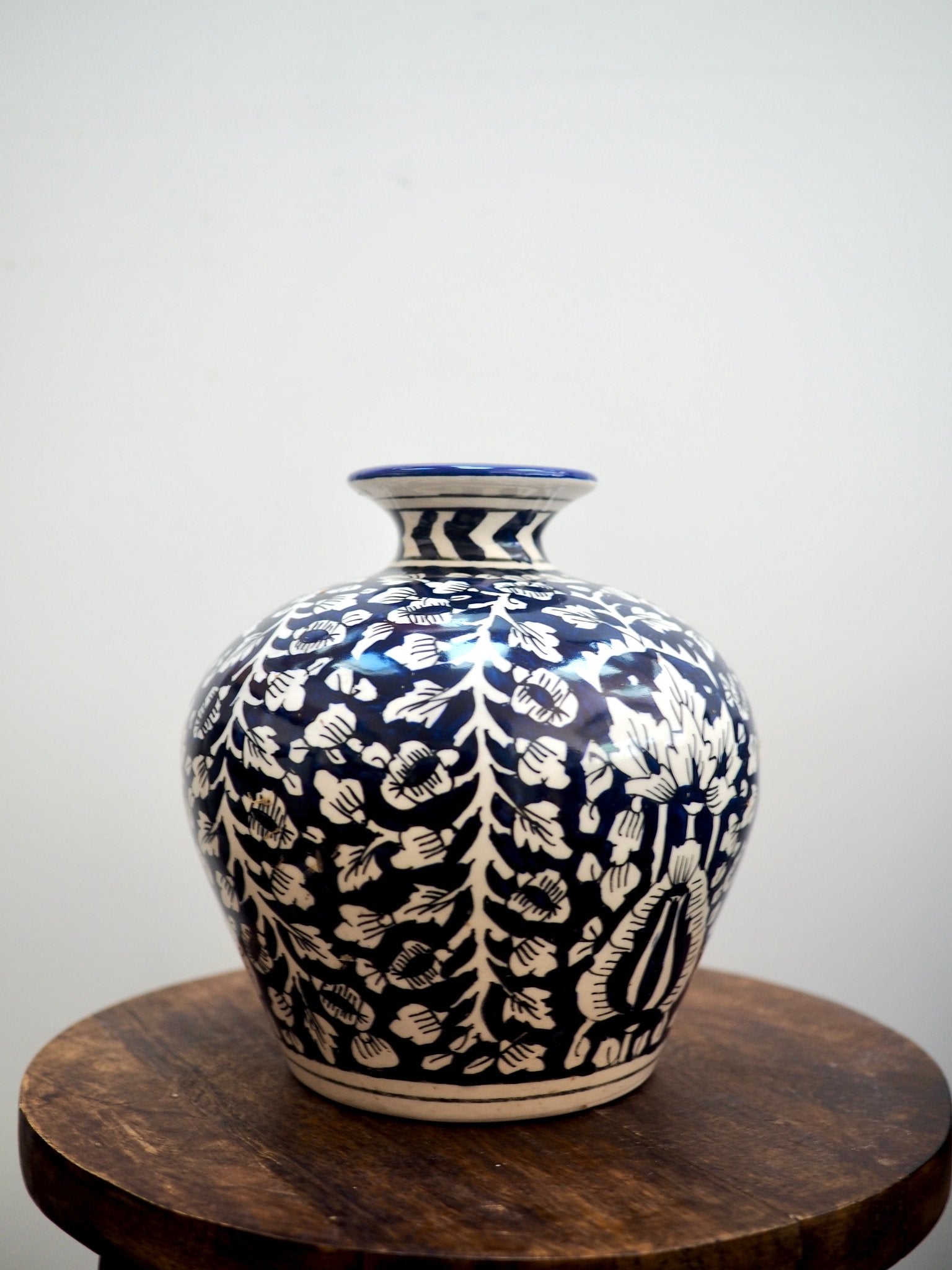 Ceramic Indira Vase in Azure - TSL