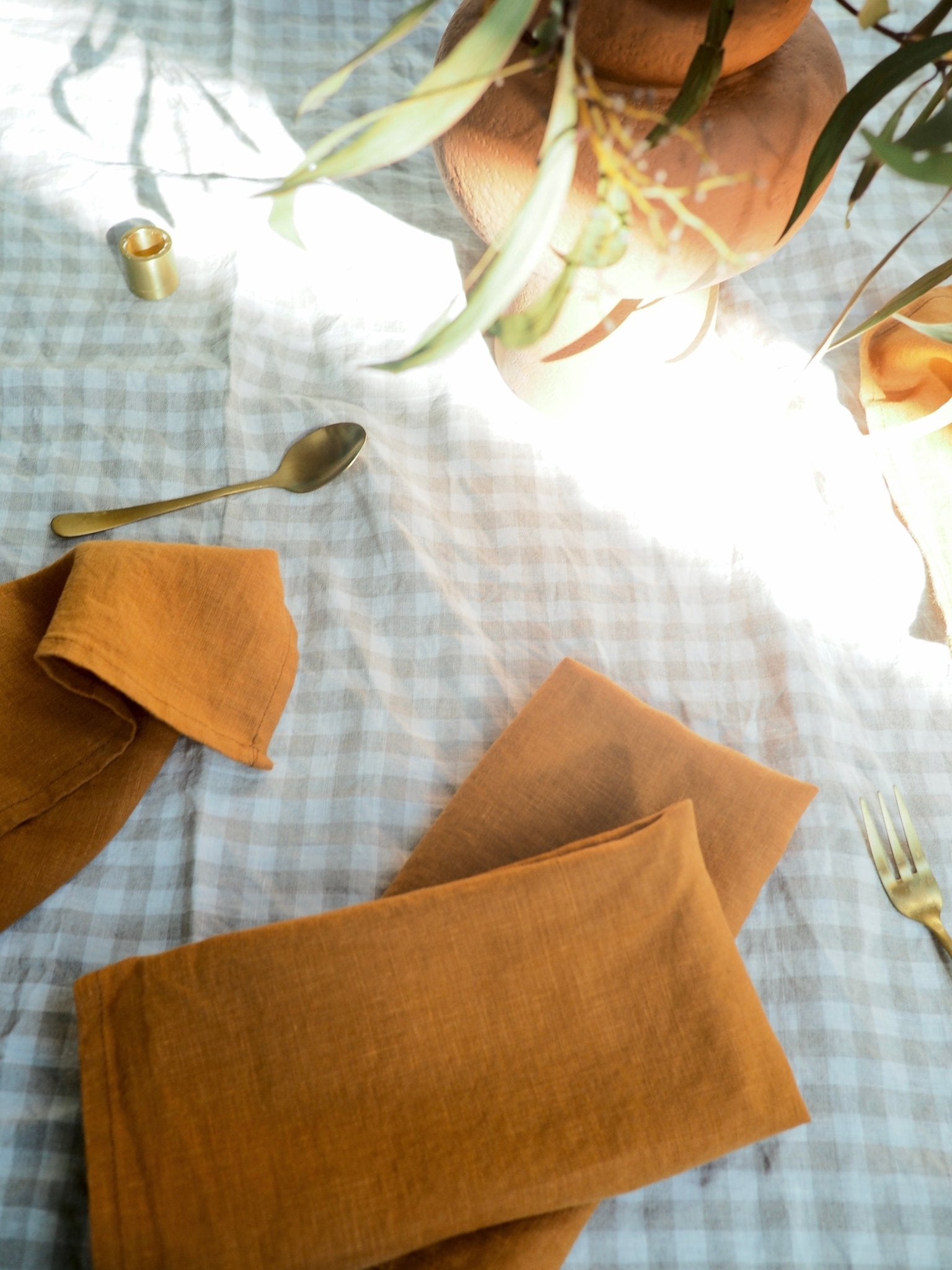 Pure French Linen Napkin in Terracotta - TSL